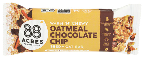 88 Acres 
Bar Oatml Cho Chip Sd, 1.6 OZ.
