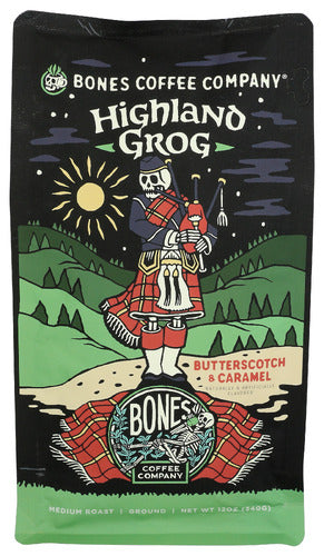 BONES COFFEE COMPANY COFFEE GRND HIGHLAND GROG - 12 OZ