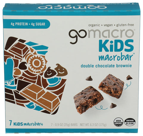 GOMACRO BAR DBL CH BRNIE KDS 7PK - 6.3 OZ