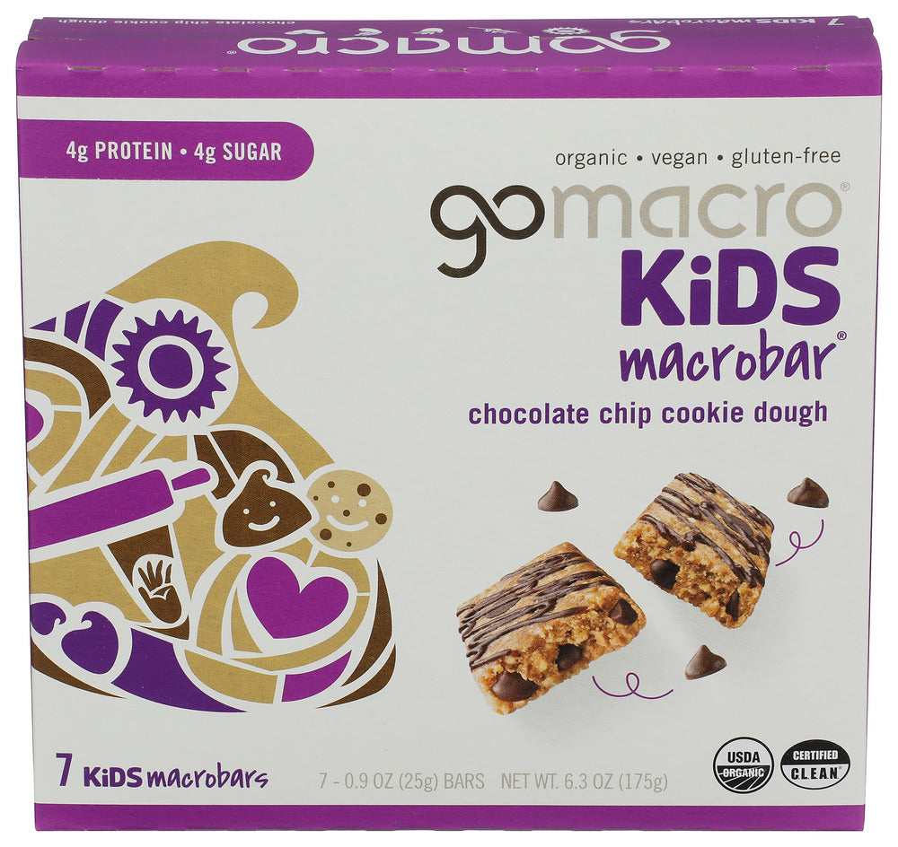 GOMACRO BAR CC CKIE DGH KIDS 7PK - 6.3 OZ