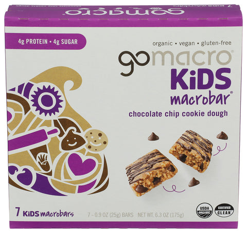 GOMACRO BAR CC CKIE DGH KIDS 7PK - 6.3 OZ