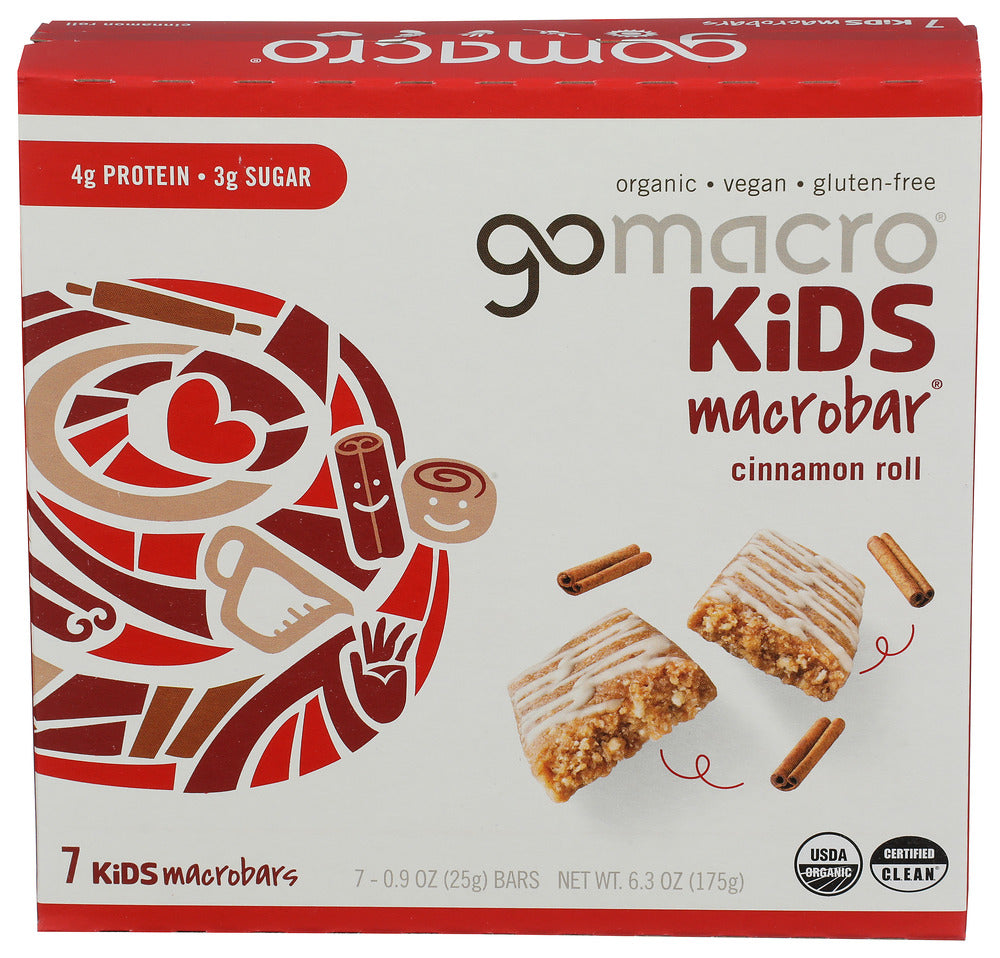 GOMACRO BAR CINN ROLL KIDS 7PK - 6.3 OZ