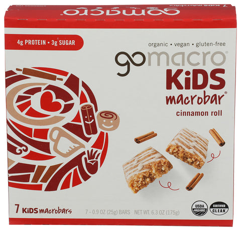 GOMACRO BAR CINN ROLL KIDS 7PK - 6.3 OZ