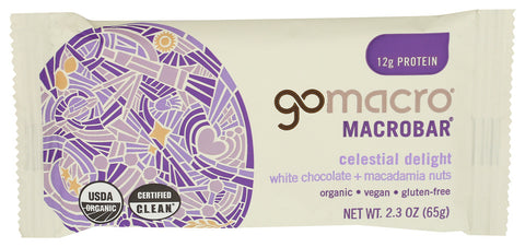 GOMACRO BAR WHITE CHOC MAC NUT - 2.3 OZ
