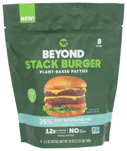 BEYOND MEAT BURGER PLNT BSD STACK - 20 OZ