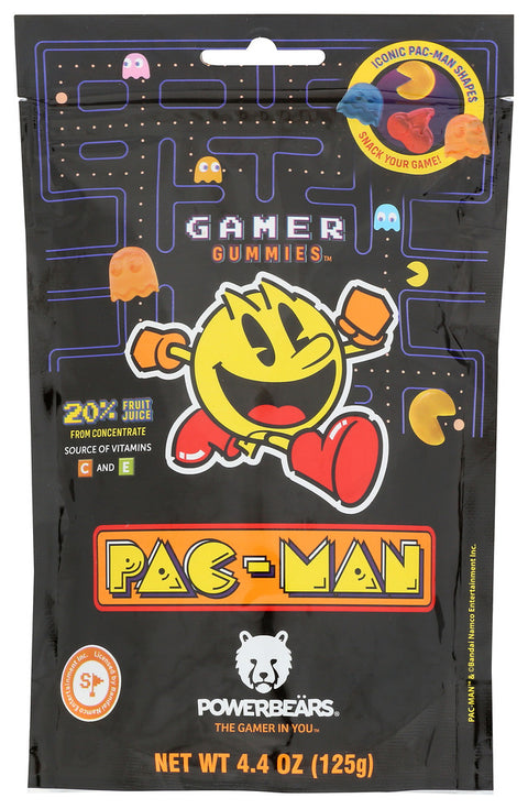 Powerbears Gummies Pacman Gamer Bg, 4.4 OZ.