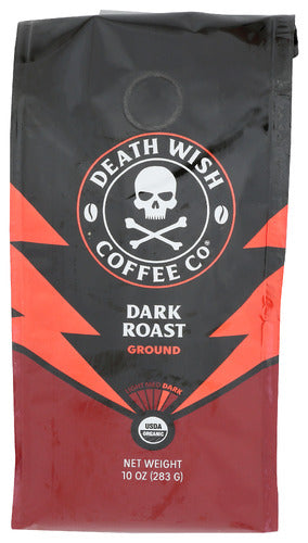 Death Wish Coffee 
Coffee Grnd Dark Roast, 10 OZ.