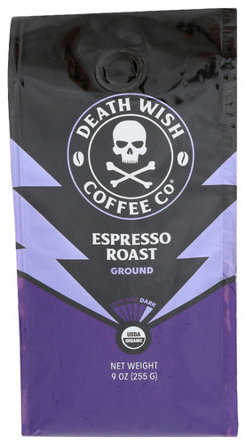Death Wish Coffee 
Coffee Grnd Espresso, 9 OZ.\