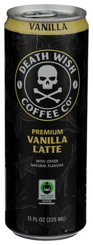 Death Wish Coffee 
Coffe Latte Vanilla Rtd, 11 FO.