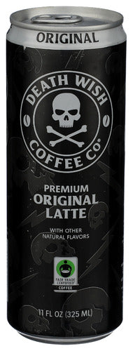 Death Wish Coffee 
Coffee Latte Orignal Rtd, 11 FO
