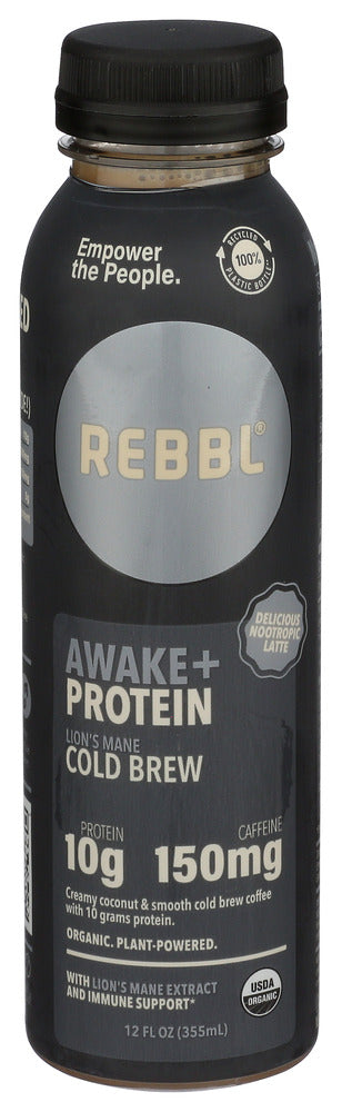 Rebbl Inc Cold Brew Awake Protein, 12 FO.