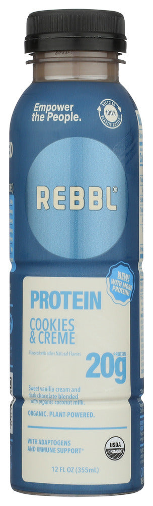 Rebbl Inc Drink Prtn Cookies & Crm, 12 FO.