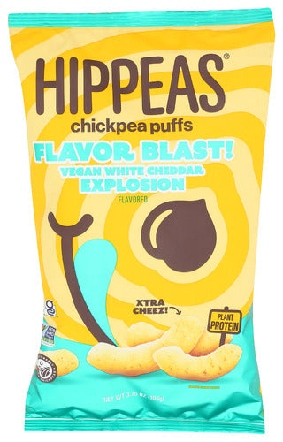 HIPPEAS PUFFS WHITE CHEDDAR - 3.75 OZ