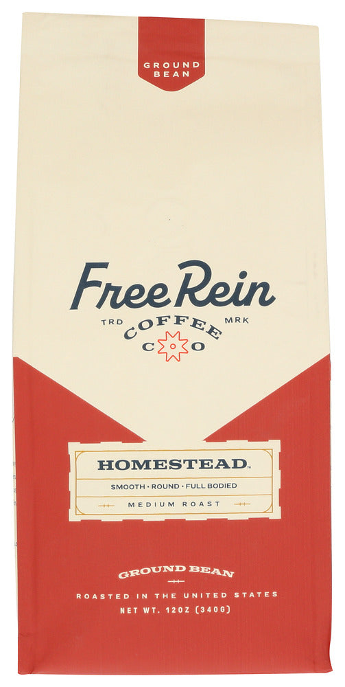 FREE REIN COFFEE HOMESTEAD GROUND - 12 OZ