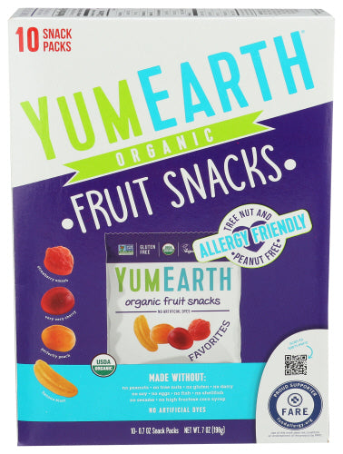 YUMEARTH FRUIT SNACK ORG - 7 OZ