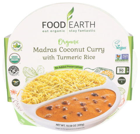 FOOD EARTH CURRY MAD CCNT TURM RICE - 10.58 OZ