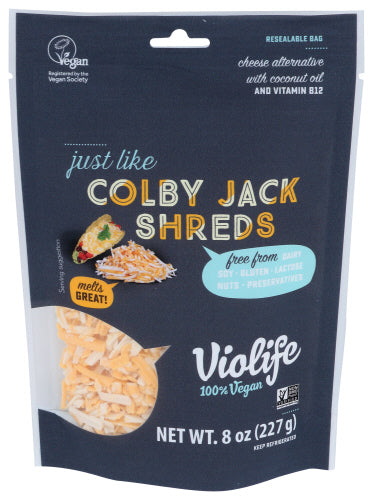 VIOLIFE COLBY JACK SHREDS - 8 OZ