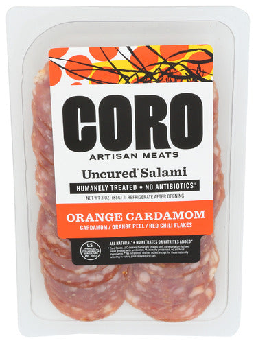 Coro Foods 
Salami Orng Crdmm Unc Sl, 3 OZ.