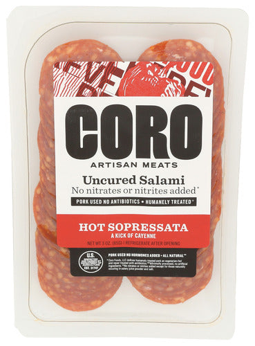 Coro Foods 
Salami Ht Sprsst Uncr Sl, 3 OZ.