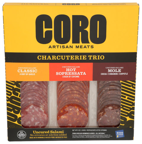 Coro Foods 
Charcutrie 3 Salami Smpl, 6 OZ.