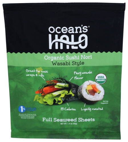 Oceans Halo Sushi Nori Wasabi Style, 1 OZ.