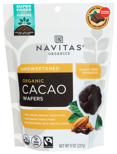 Navitas Wafers Cacao Org, 8 OZ.