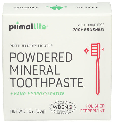 Primal Life Organics Toothpowder Peppermint, 1 OZ.