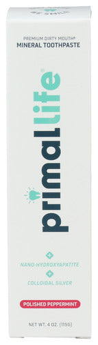 Primal Life Organics Toothpaste Peppermint, 4 OZ.