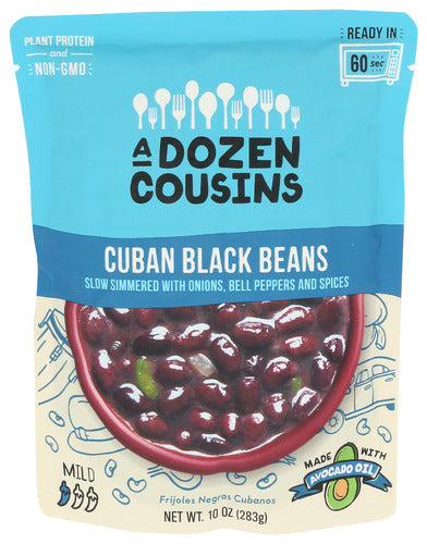 A Dozen Cousins 
Beans Black Rte Cuban, 10 OZ.