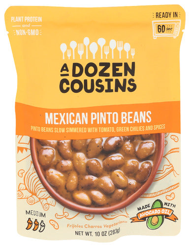 A Dozen Cousins 
Beans Pinto Rte Mexican, 10 OZ.