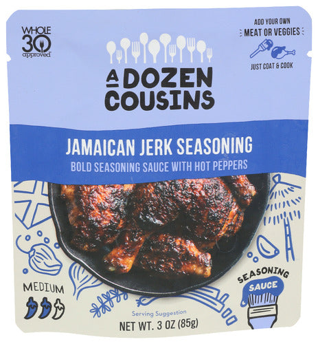 A Dozen Cousins 
Seasoning Jamaican Jerk, 3 OZ.