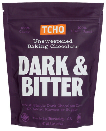TCHO CHOC BAKING DK BITTER - 8 OZ