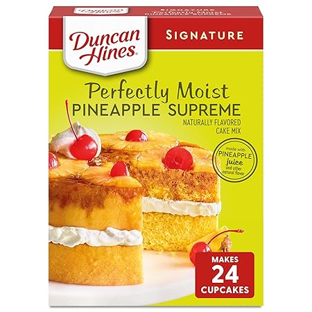 Duncan Hines Signature Cake Mix, Pineapple Supreme, 15.25 oz