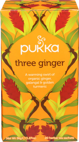 Pukka Herbs Tea Herbal Three Ginger, 20 BG.