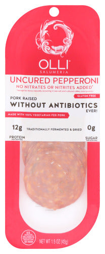 Olli Salumeria Pepperoni Sliced, 1.5 OZ.
