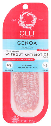 Olli Salumeria Salame Genoa Chub Slcd, 1.5 OZ.