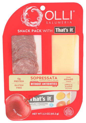 Olli Salumeria Snack Soprsst Asiag Mngo, 2.3 OZ.