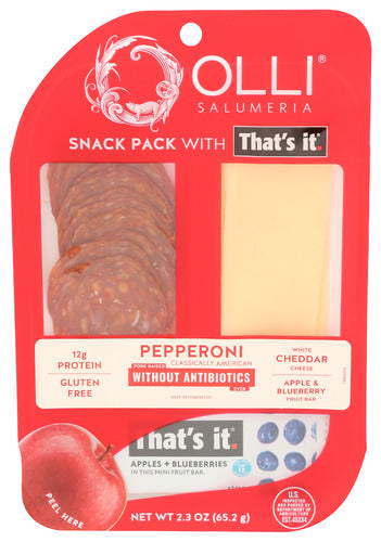 Olli Salumeria Snack Pepprn Wt Ched Blu, 2.3 OZ.