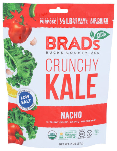 BRADS PLANT BASED KALE NACHO CRNCHY - 2 OZ