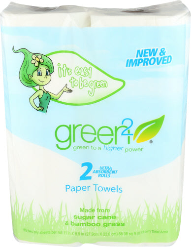 GREEN2 PAPER TWL 65SHT TREE FREE - 2 PC