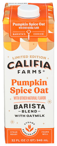 CALIFIA CREAMER OAT PMKN SPC BAR BLND - 32 FO