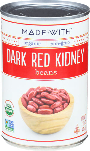 MADE WITH BEANS KIDNEY DARK RED ORG - 15 OZ