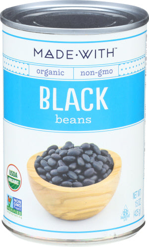 MADE WITH BEANS BLACK ORG - 15 OZ