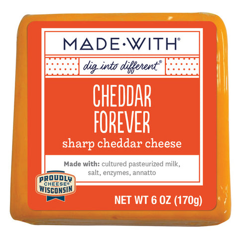 MADE WITH CHEESE CHDR FOREVR SHARP - 6 OZ