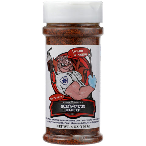 Code 3 Spices 
Rub Rescue, 6 OZ.