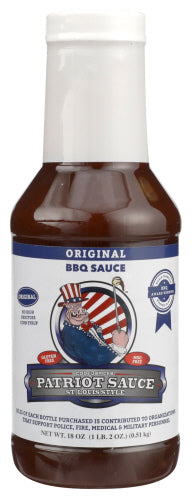 Code 3 Spices 
Sauce Bbq Patriot, 18 OZ.