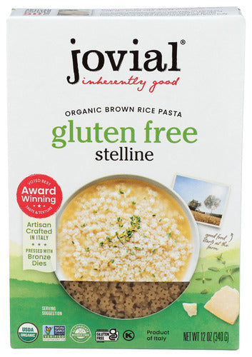 JOVIAL PASTA BRWN RICE STELLINE - 12 OZ