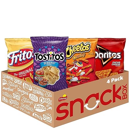 Frito Lay Big Bag Bundle, Classic Favorites Variety Pack, (Pack of 4)