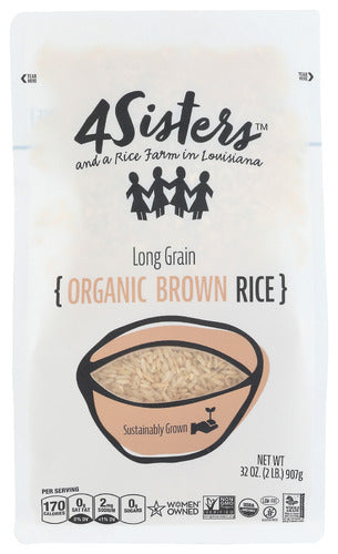 4Sisters 
Rice Brown Long Grain Org, 2 LB.