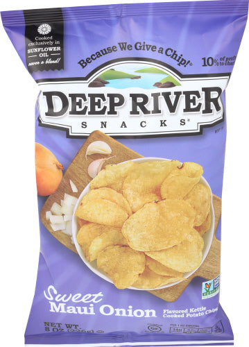 Deep River 
Chips Kttl Swt Maui Onion, 8 OZ